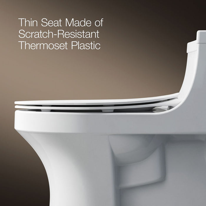 KOHLER KOHLER K-30783 Lithe Quiet-Close elongated toilet seat
