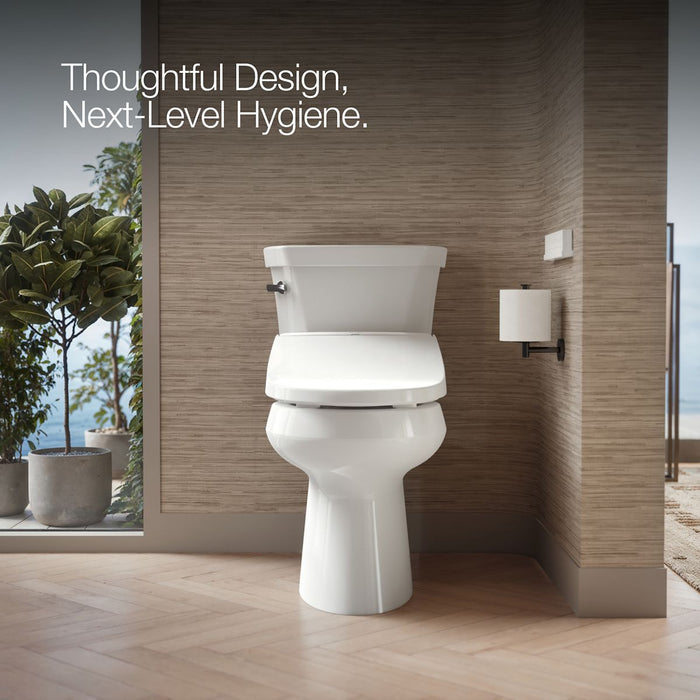Kohler PureWash Round-front bidet toilet seat with remote control