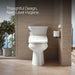 Kohler PureWash Round-front bidet toilet seat with remote control