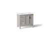 Kohler Quo 36" bathroom vanity cabinet with sink and quartz top