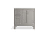 Kohler Quo 36" bathroom vanity cabinet with sink and quartz top