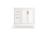 Kohler Quo 36" bathroom vanity cabinet with sink and quartz top