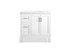 Kohler Quo 36" bathroom vanity cabinet with sink and quartz top