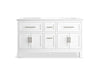 Kohler Quo 60" bathroom vanity cabinet with sinks and quartz top