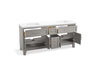 Kohler Quo 72" bathroom vanity cabinet with sinks and quartz top