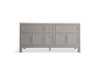 Kohler Quo 72" bathroom vanity cabinet with sinks and quartz top