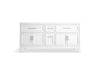 Kohler Quo 72" bathroom vanity cabinet with sinks and quartz top