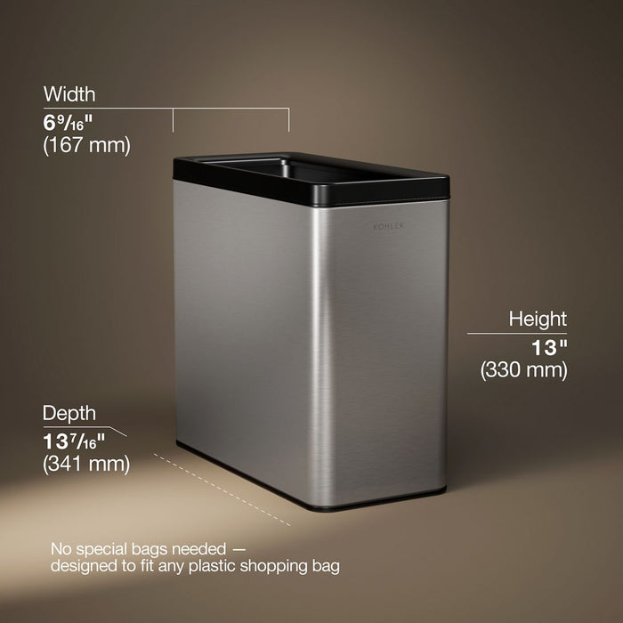 Kohler 3-gallon open-top trash can