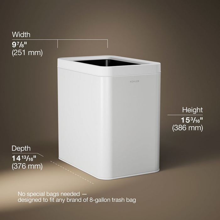 Kohler 6-1/2-gallon open-top trash can