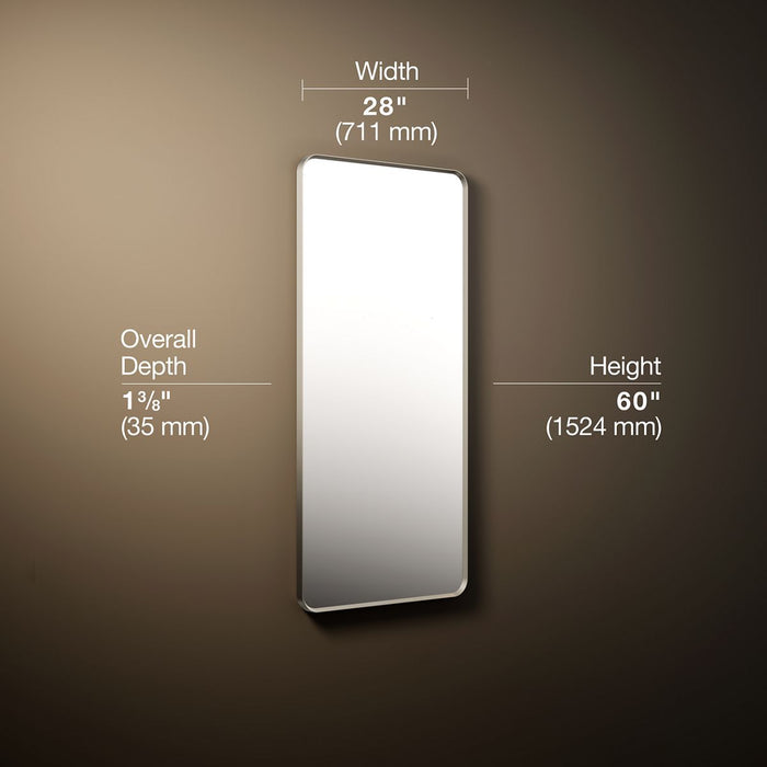 3/4 view of product with dimensions