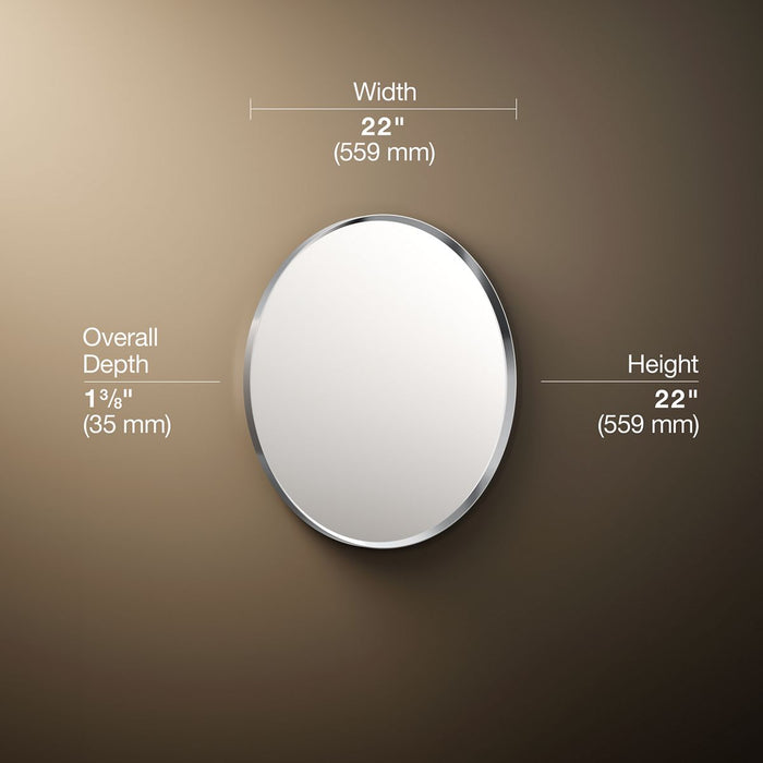 3/4 view of product with dimensions