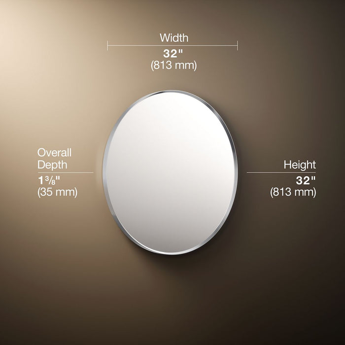 3/4 view of product with dimensions