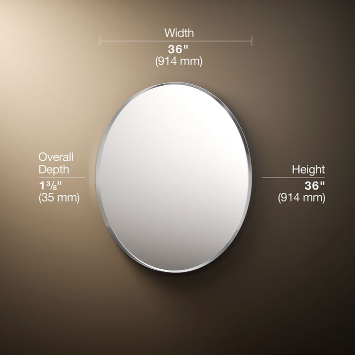 3/4 view of product with dimensions