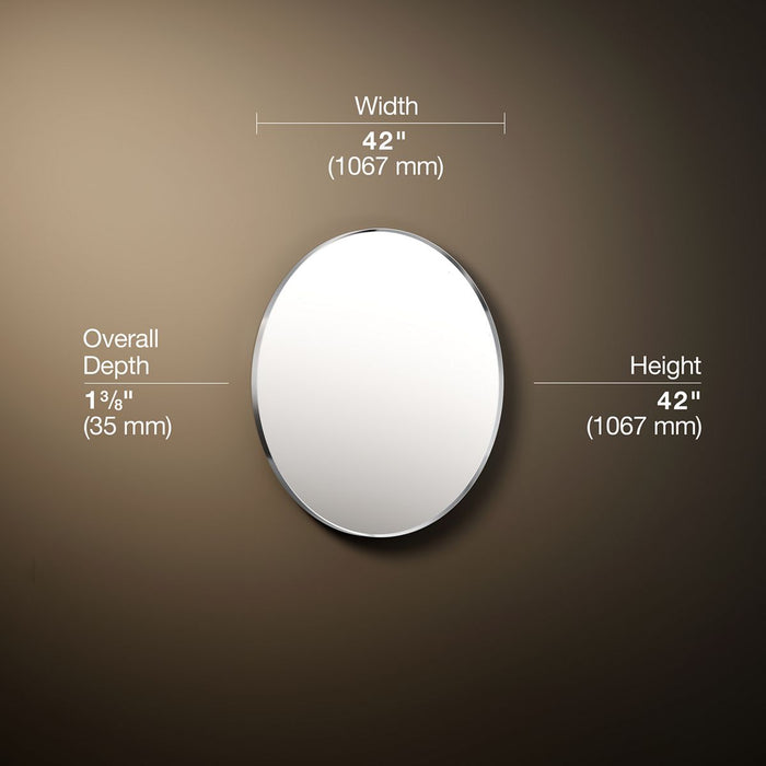 3/4 view of product with dimensions