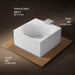 KOHLER K-31405-INF Stillness 72" x 72" freestanding bath