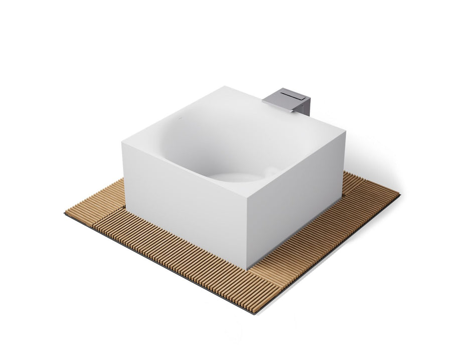 KOHLER K-31405-INF Stillness 72" x 72" freestanding bath