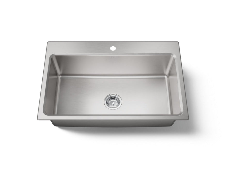KOHLER K-31466-1 Prologue 33" top-/undermount single-bowl kitchen sink