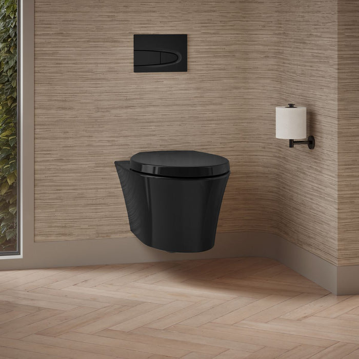 Kohler Veil Wall-hung compact elongated toilet, dual-flush