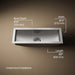 KOHLER K-3154 Undertone Trough 22" undermount single-bowl kitchen sink