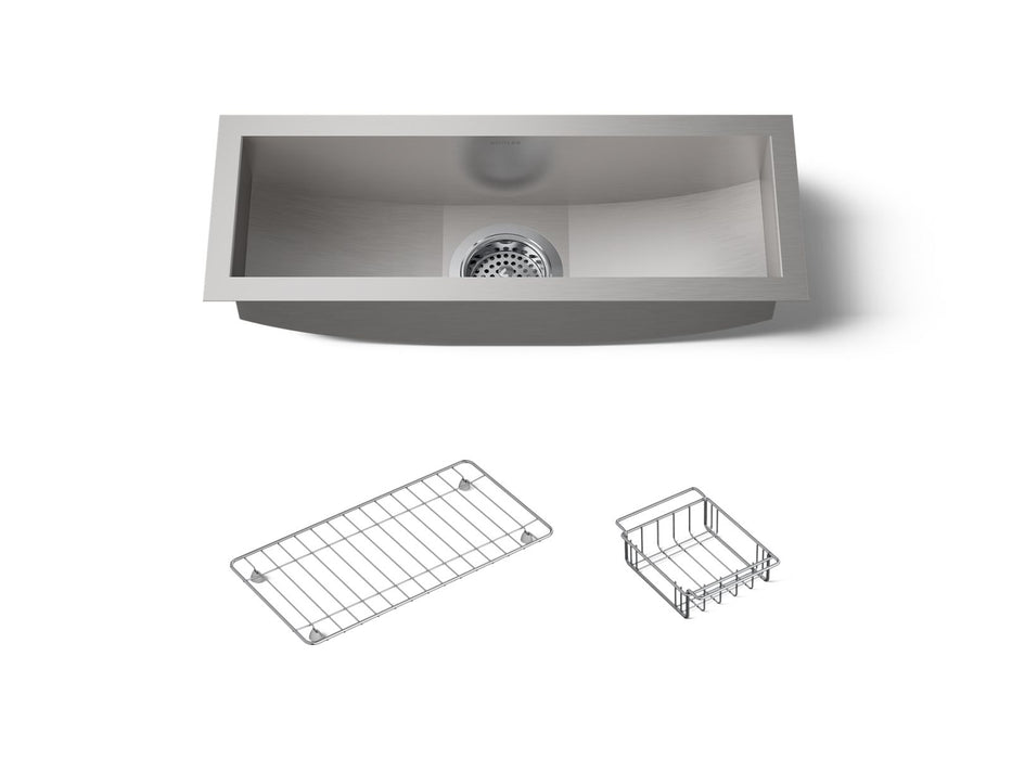 KOHLER K-3154 Undertone Trough 22" undermount single-bowl kitchen sink