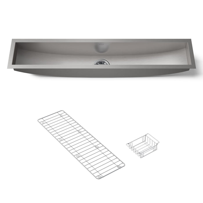 KOHLER K-3156 Undertone Trough 43" undermount single-bowl kitchen sink
