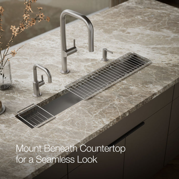 KOHLER K-3156 Undertone Trough 43" undermount single-bowl kitchen sink