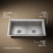 KOHLER K-3159 Poise 33" undermount double-bowl kitchen sink