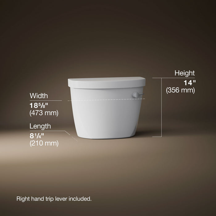 KOHLER K-31615-DRYRA Cimarron Toilet tank, 1.28 gpf