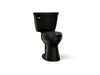 KOHLER K-31620 Cimarron Two-piece elongated toilet, 1.6 gpf - Black Black