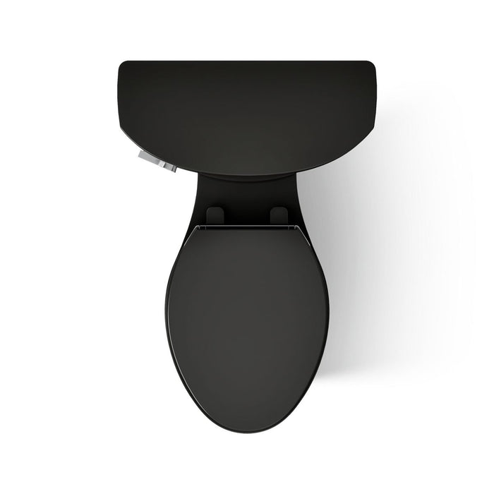 KOHLER K-31620 Cimarron Two-piece elongated toilet, 1.6 gpf - Black Black