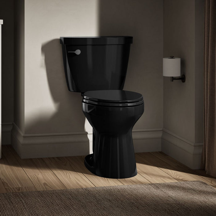 KOHLER K-31620-RA Cimarron Two-piece elongated toilet, 1.6 gpf, black black - view 5
