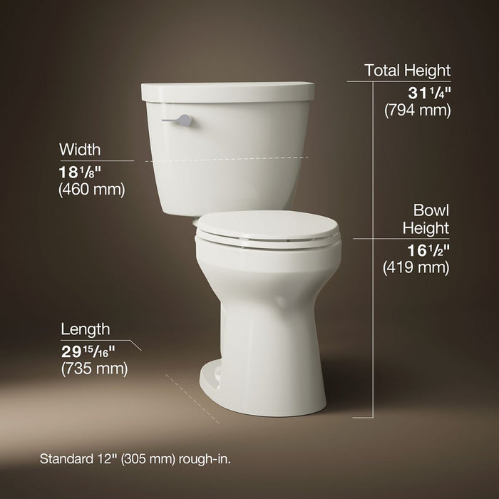3/4 view of product with dimensions