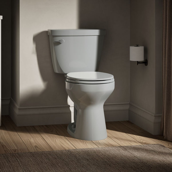 KOHLER K-31640 Cimarron Two-piece round-front toilet, 1.6 gpf - Ice Grey