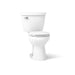 KOHLER K-31640 Cimarron Two-piece round-front toilet, 1.6 gpf - White