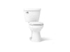 KOHLER K-31641 Cimarron Two-piece round-front toilet, 1.28 gpf