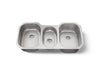 KOHLER K-3166 Undertone 41-3/4" undermount triple-bowl kitchen sink