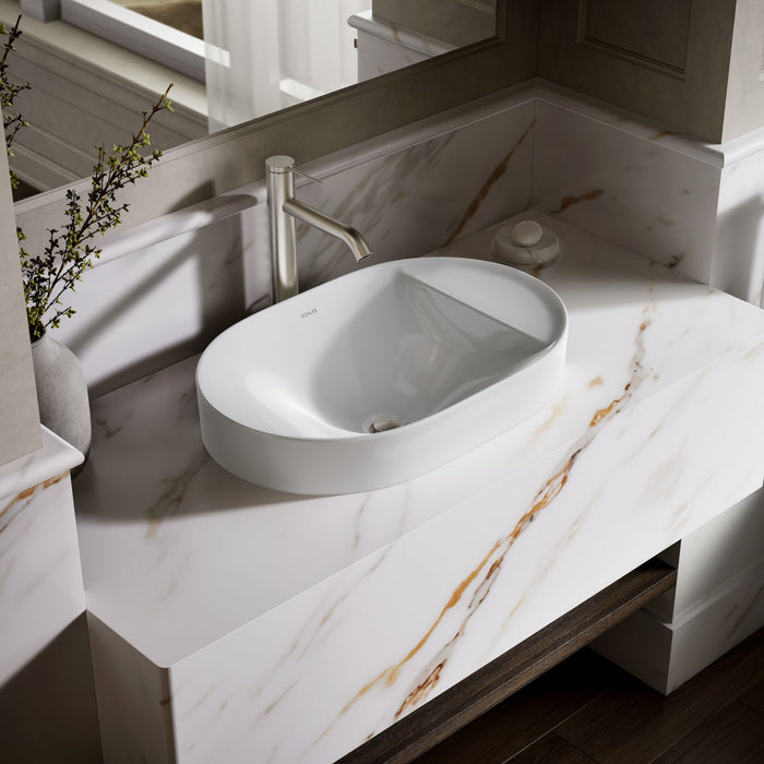 KOHLER K-31703 Chalice 22-3/4" Oval Vessel Bathroom Sink