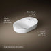 KOHLER K-31705-1 Chalice 22-3/4" oval vessel bathroom sink