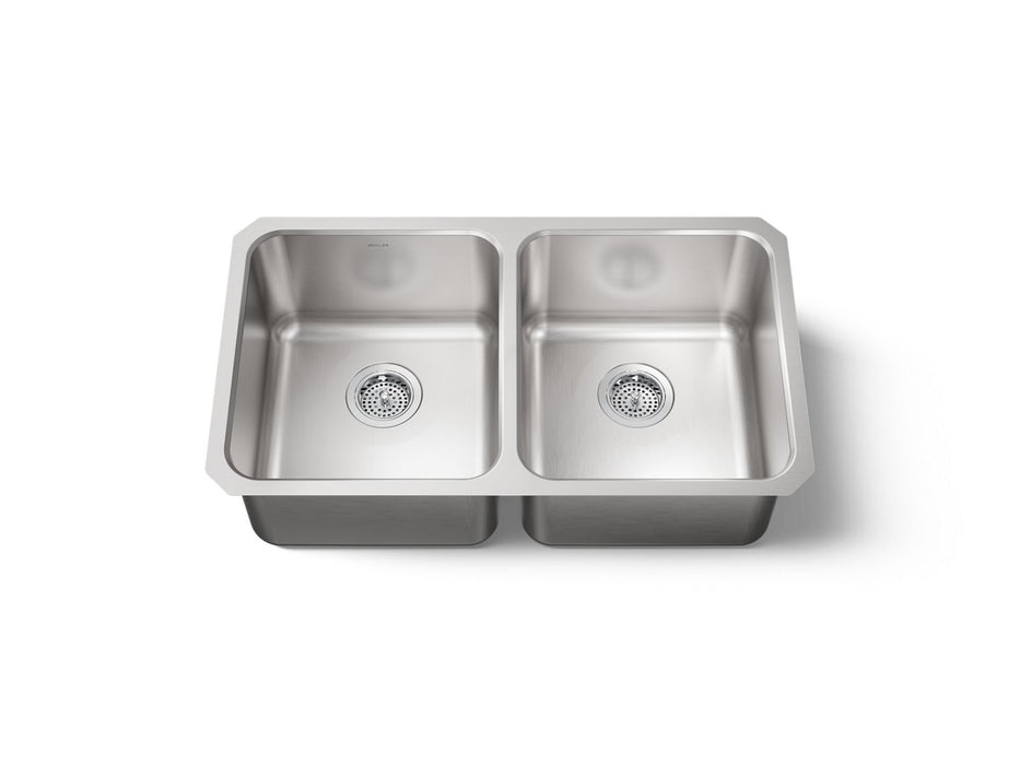 KOHLER K-3171 Undertone 31-1/2" undermount double-bowl kitchen sink