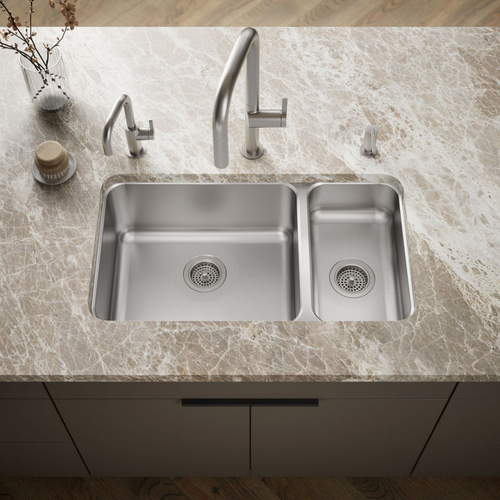 KOHLER K-3174 Undertone 31-1/2" undermount double-bowl kitchen sink