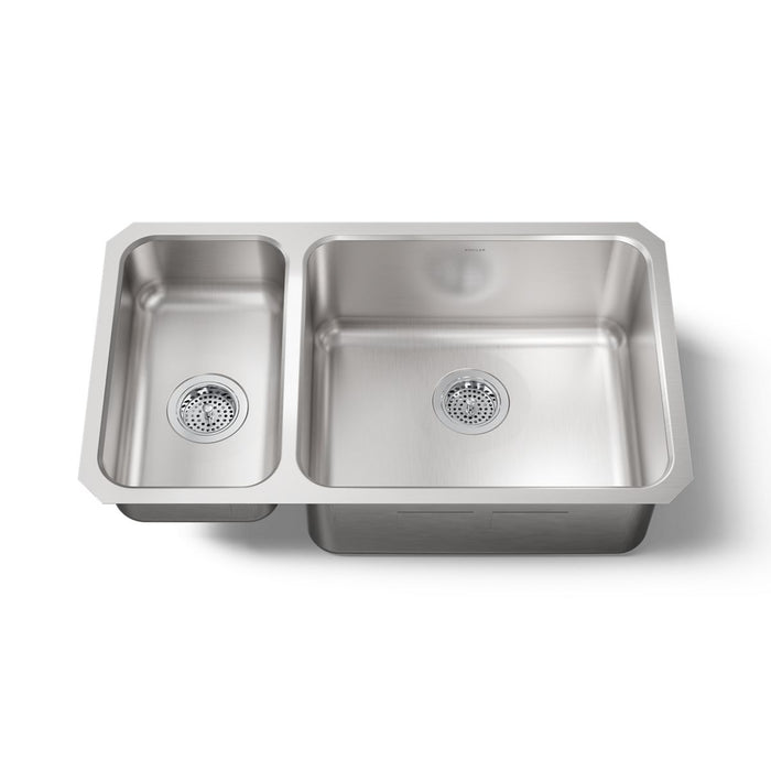 Kohler Undertone 31-1/2" undermount double-bowl kitchen sink