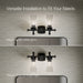 3/4 view of product with dimensions