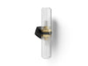 3/4 view of product with dimensions