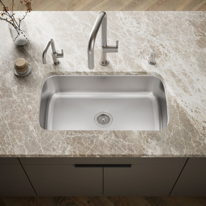 KOHLER K-3183 Undertone 31-1/2" undermount single-bowl kitchen sink