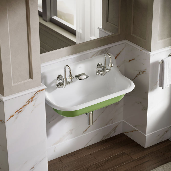 KOHLER K-3200-PFG Brockway 36" wall-mount utility sink