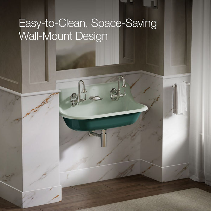 KOHLER K-3200-PAT Brockway 36" wall-mount utility sink