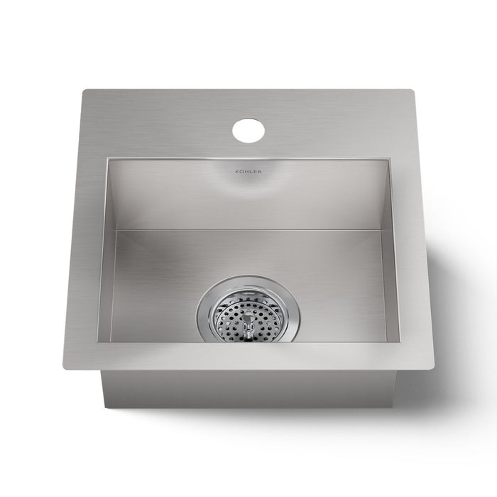 Kohler Vault 15" top-/undermount single-bowl bar sink