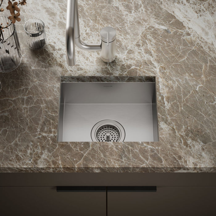 KOHLER K-32027-1 Vault 15" top-/undermount single-bowl bar sink