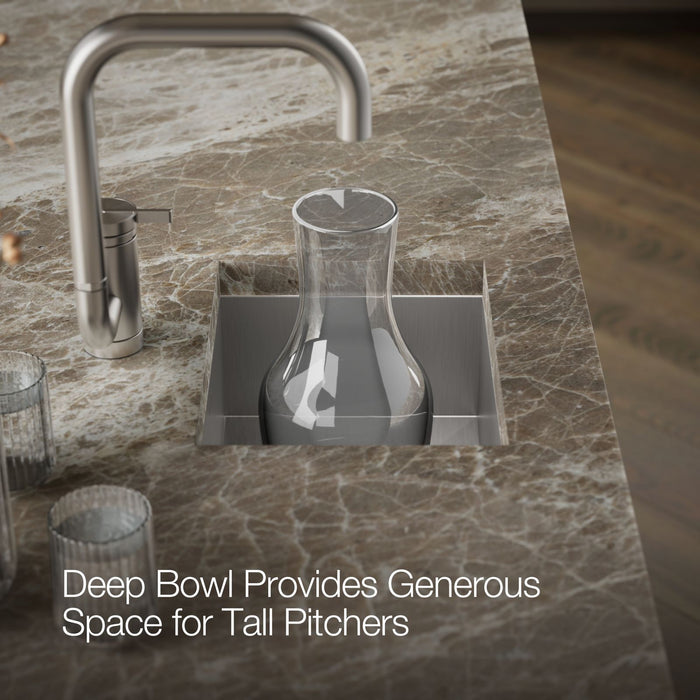 KOHLER K-32027-1 Vault 15" top-/undermount single-bowl bar sink