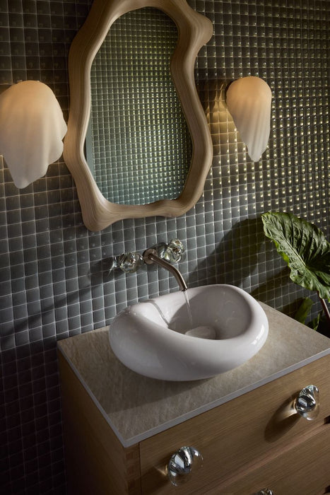 Kohler Landshapes 21-1/2" oval vessel bathroom sink, no overflow